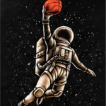 Space Dunk – σχέδιο μεταξοτυπίας transfer S6827