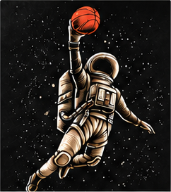 Space Dunk – σχέδιο μεταξοτυπίας transfer S6827