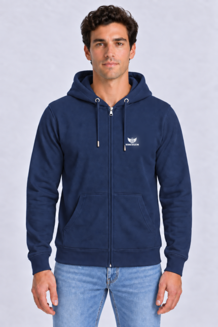 Unisex ζακέτα φούτερ Vinculum σε Navy