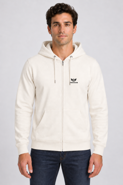 Unisex ζακέτα φούτερ Vinculum σε Off-White