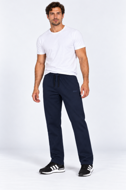 Ανδρικό παντελόνι φόρμας Body Style navy ίσια γραμμή