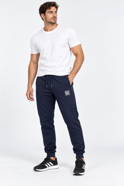 Ανδρικό παντελόνι φόρμας Body Style μπλε με λάστιχο